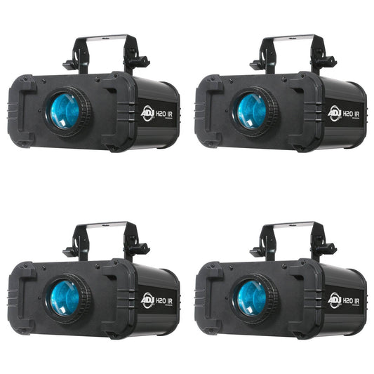 ADJ H2O IR LED Water Flowing Bright 5 Colors Light Effect w/ Bracket (4 Pack)