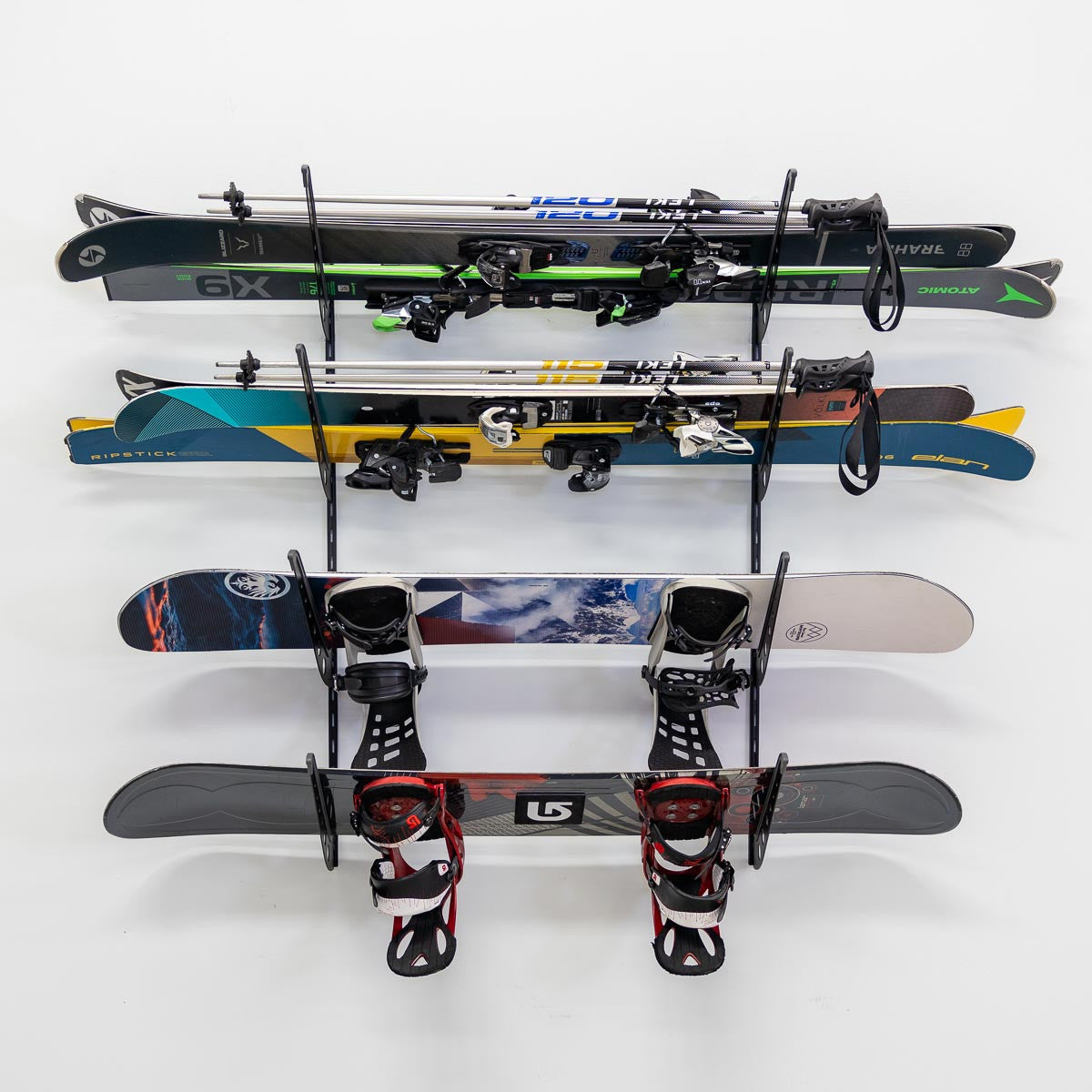 Jay Peak Ski & Snowboard Storage | Adjustable XSR | 4 Levels | Black