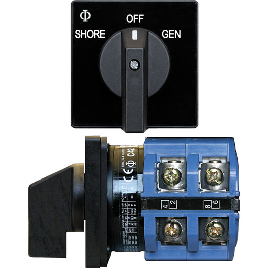 Blue Sea Rotary Switch 120VAC 65 Amp Off + 2 Position