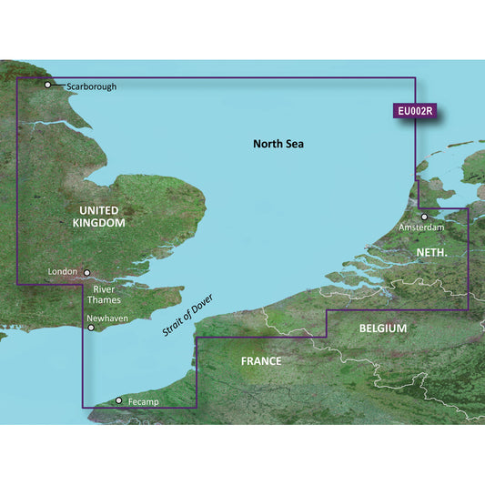 Garmin BlueChart? g3 Vision? HD - VEU002R - Dover to Amsterdam & England Southeast - microSD*/SD*
