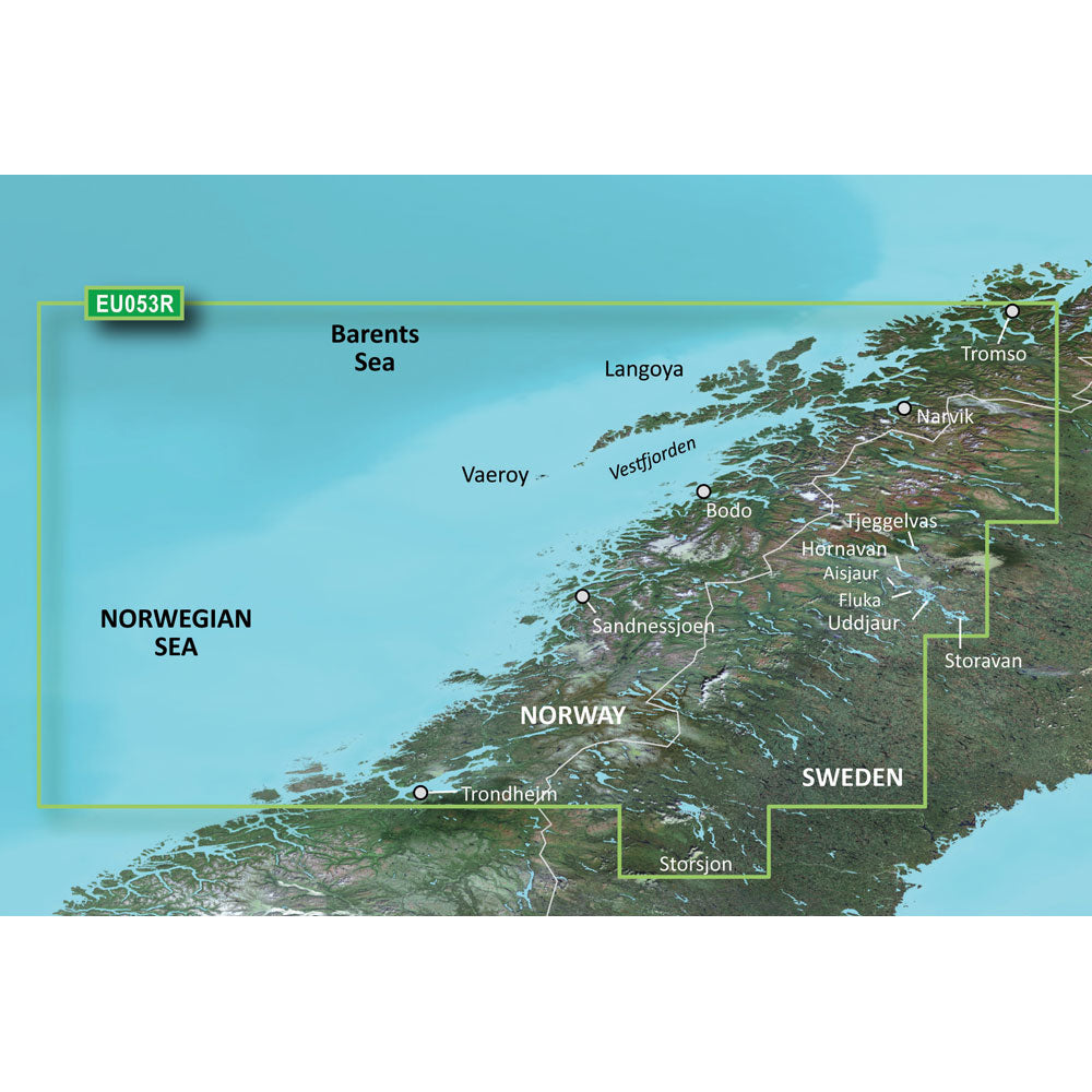 Garmin BlueChart? g3 Vision? HD - VEU053R - Trondheim - Tromso - microSD*/SD*
