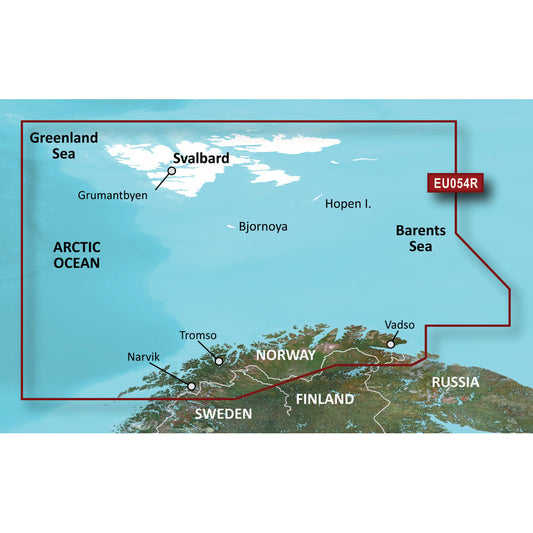 Garmin BlueChart? g3 Vision? HD - VEU054R - Vestfjd-Svalbard-Varanger - microSD*/SD*