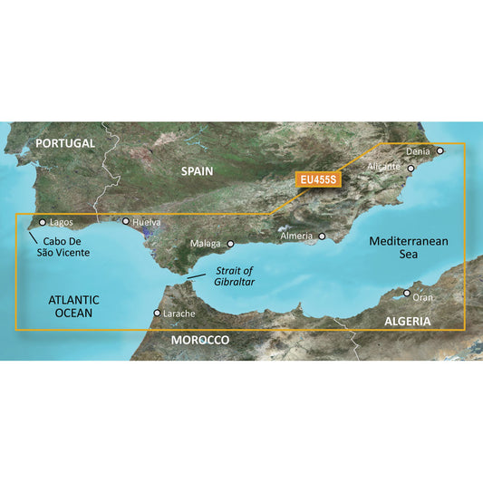 Garmin BlueChart? g3 Vision? HD - VEU455S - Alicante to Cabo de Sao Vicente - microSD*/SD*