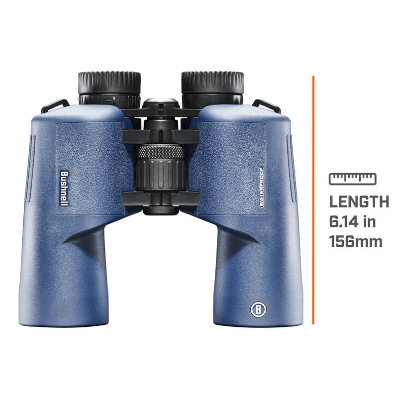 Bushnell 7x50mm H2O Binocular - Dark Blue Porro WP/FP Twist Up Eyecups [157050R]