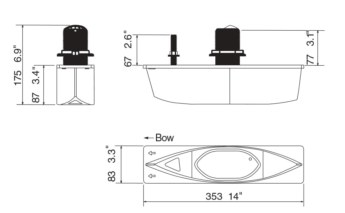 Furuno Thru-Hull Multibeam Transducer f/DDF3D [165T-B54]