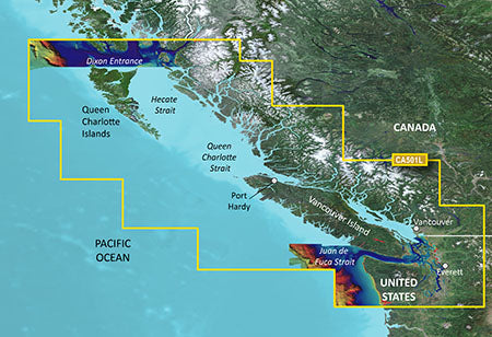 Garmin BlueChart g3 Vision HD - VCA501L - Vancouver Island - Dixon Entrance - microSD/SD [010-C0701-00]