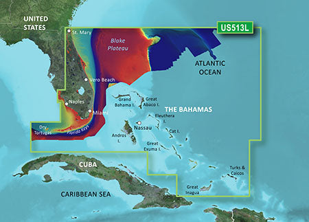 Garmin BlueChart g3 Vision HD - VUS513L - Jacksonville - Bahamas - microSD/SD [010-C0742-00]
