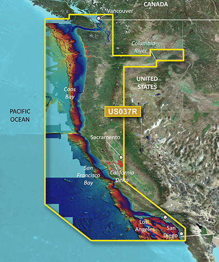 Garmin BlueChart g3 Vision HD - VUS037R - Vancouver - San Diego - microSD/SD [010-C1003-00]