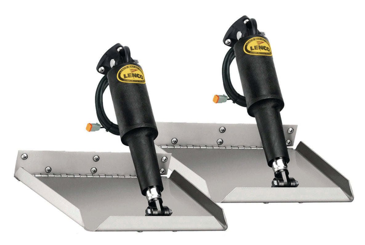 Lenco 12" x 18" Edge Mount Trim Tab Kit w/o Switch Kit 12V [15017-101]