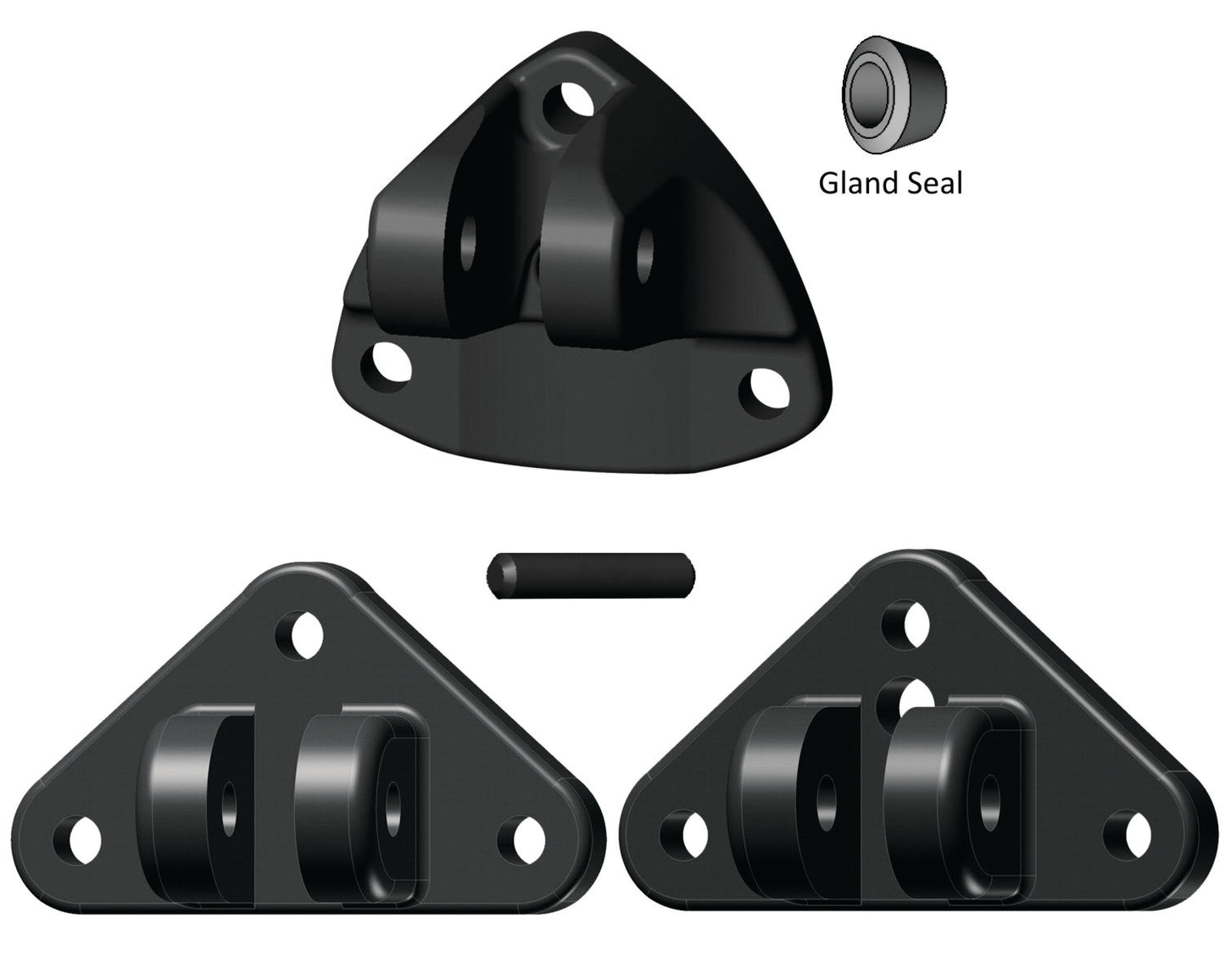 Lenco Universal Actuator Mounting Bracket Replacement Kit [15099-001]