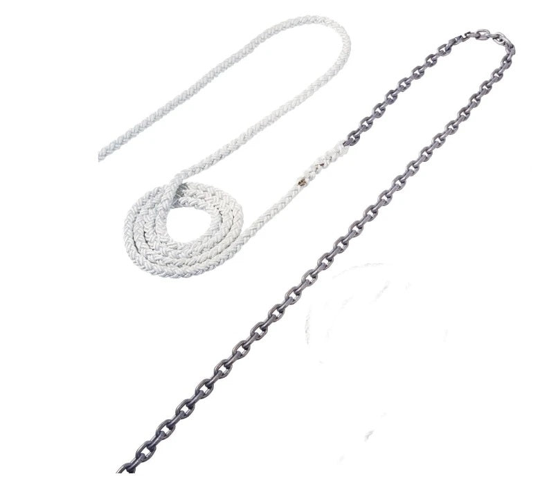 Maxwell Anchor Rode - 15-1/4" Chain to 150-1/2" Nylon Brait [RODE38]