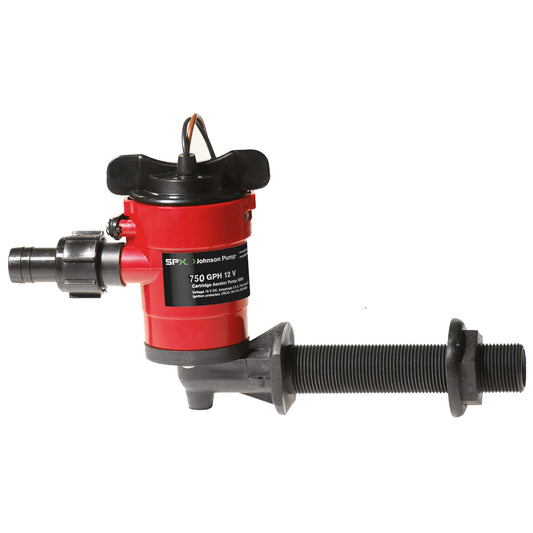 Johnson Pump Cartridge Aerator 750 GPH 90? Intake - 12V