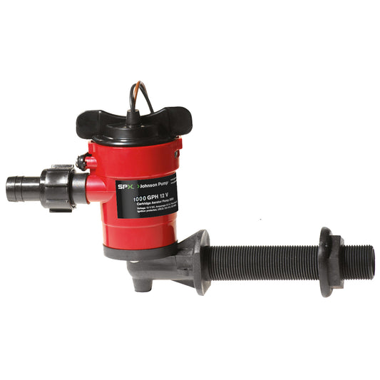 Johnson Pump Cartridge Aerator 1000 GPH 90? Intake - 12V