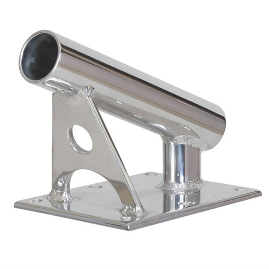 Lee's MX Pro Series Fixed Angle Center Rigger Holder - 22? - 1.5" ID - Bright Silver