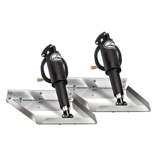Lenco 12"x12" Edge Mount Trim Tab Kit 12v Electro Polished