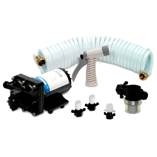 Shurflo by Pentair BLASTER*II Washdown Kit - 12VDC, 3.5GPM w/25' Hose, Nozzle, Strainer & Fittings