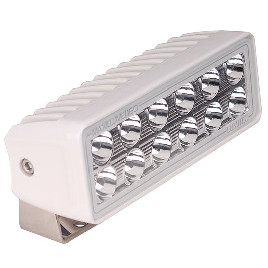 Lumitec Maxillume H60 Flood White LED Trunnion Mount White Finish 12/24V