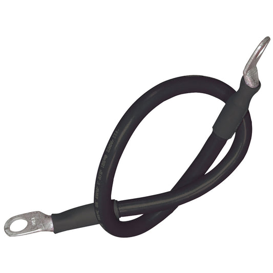 Ancor Battery Cable Assembly, 4 AWG (21mm?) Wire, 5/16" (7.93mm) Stud, Black - 32" (81.2cm)
