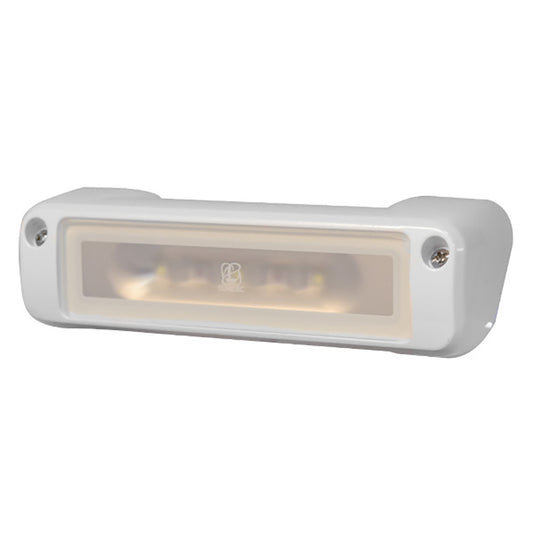 Lumitec Perimeter Flood Light White LED White Finish 12/24v