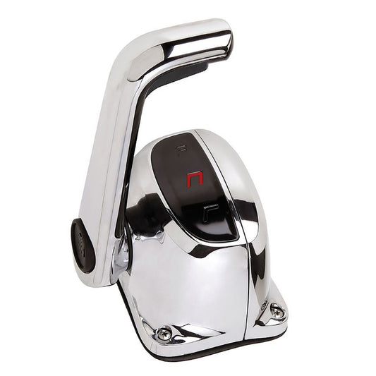 Uflex?Single Lever Top Mount Control w/Neutral Lock - No Trim Switch - Chrome