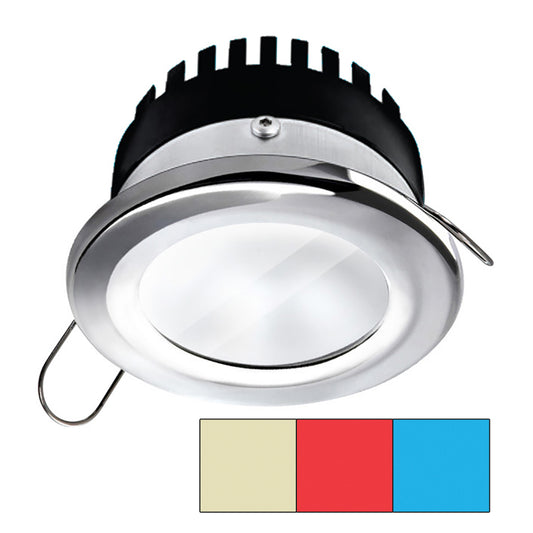 i2Systems Apeiron* Pro A503 - 3W - Round -Cool White/Red/Blue - Round - Chrome Finish