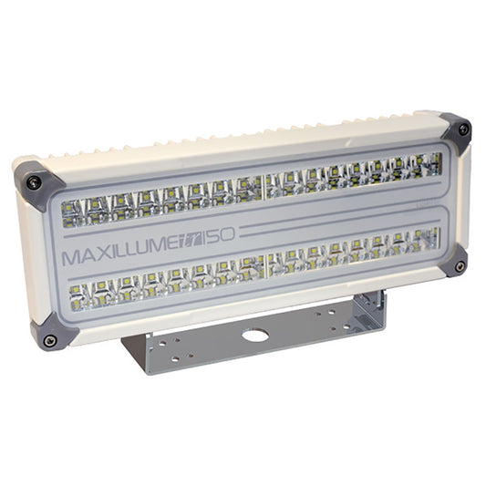 Lumitec Maxillume tr150 Flood White LED Trunnion Mount White Housing 12/24v