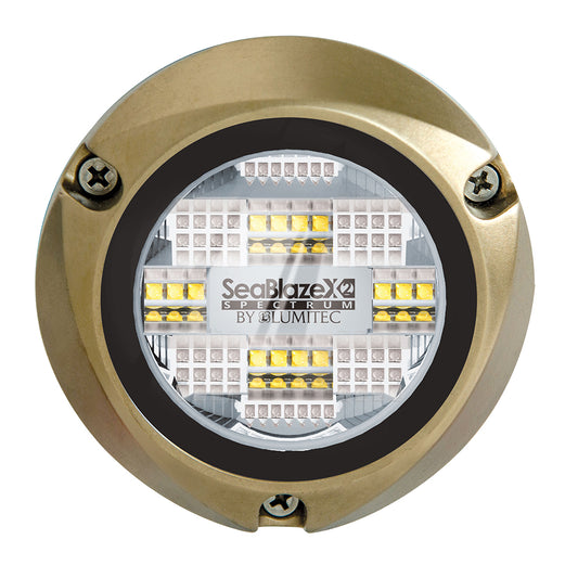 Lumitec Seablaze X2 Spectrum RGBW LED Surface Mount Bronze Housing 12/24v