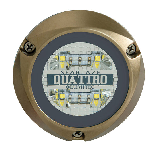 Lumitec Quattro Spectrum RGBW LED Surface Mount Bronze Hosuing 12/24v