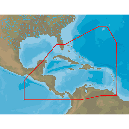 C-MAP 4D NA-D065 Caribbean & Central America -microSD/SD