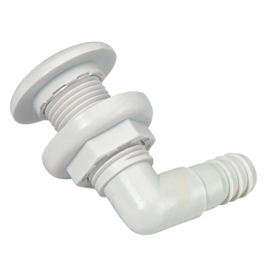 Johnson Pump Thru-Hull Connector - 3/4" - 90? - White