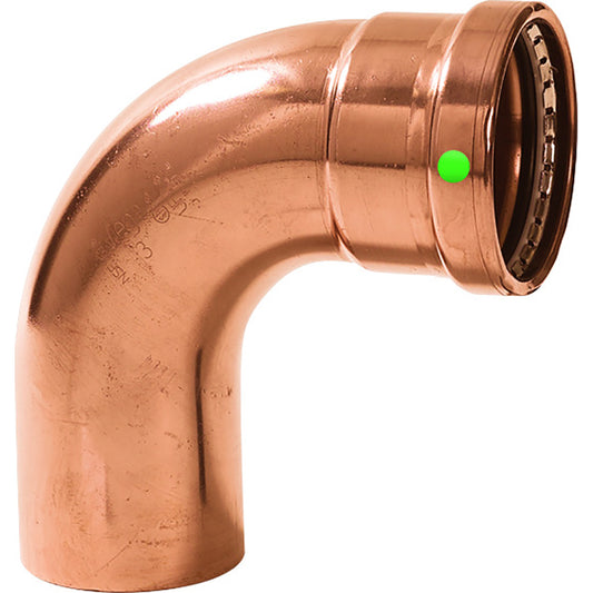 Viega ProPress 2-1/2" - 90? Copper Elbow - Street/Press Connection - Smart Connect Technology