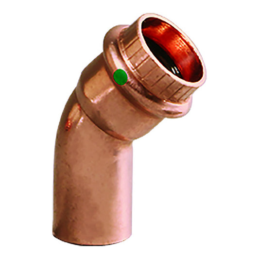 Viega ProPress 1/2" - 45? Copper Elbow - Street/Press Connection