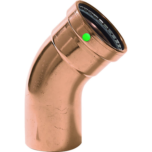Viega ProPress - 2-1/2" - 45? Copper Elbow - Street/Press Connection - Smart Connect Technology
