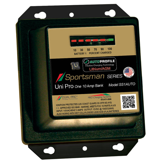 Dual Pro SS1AUTO Battery Charger, Auto Profile 1 Bank 10 Amps