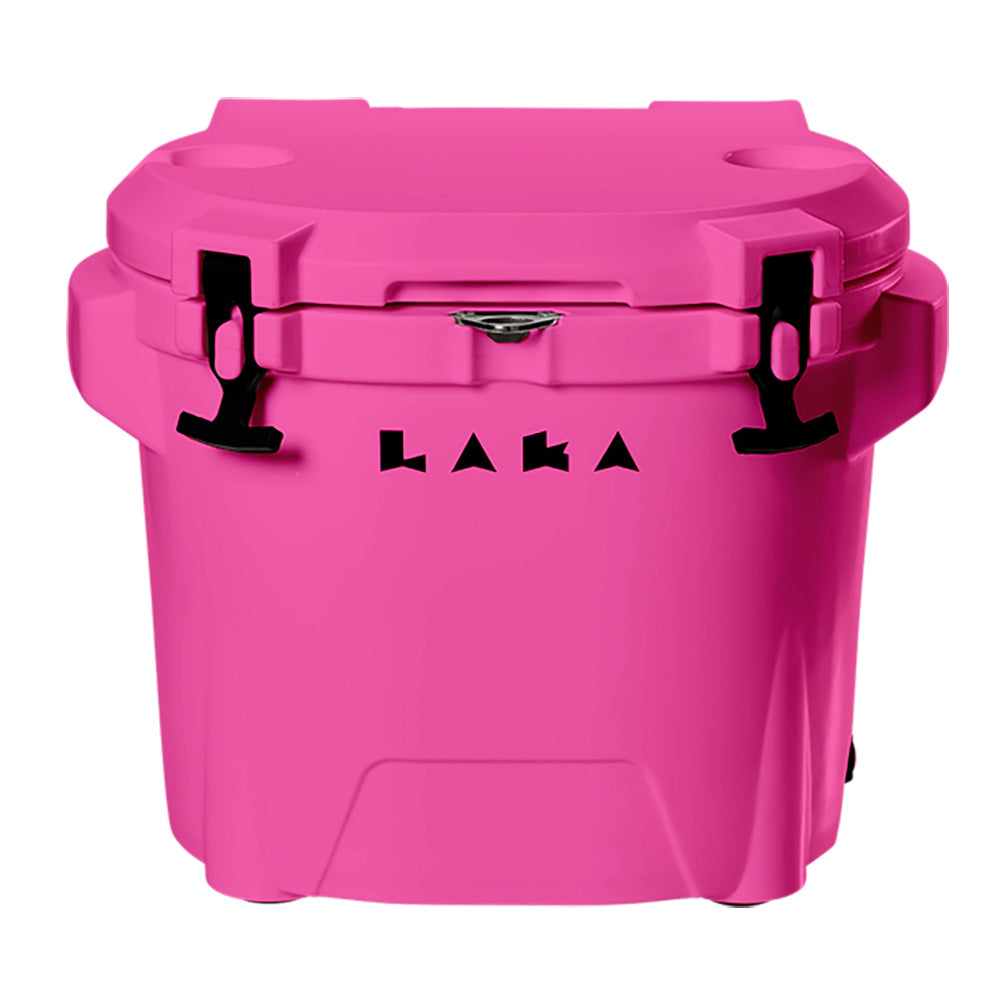 LAKA Coolers 30 Qt Cooler w/Telescoping Handle & Wheels - Pink