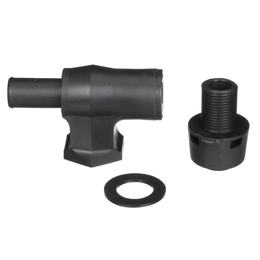 Attwood 90? P-Trap Fuel Tank Vent - Black w/Black Vent Head