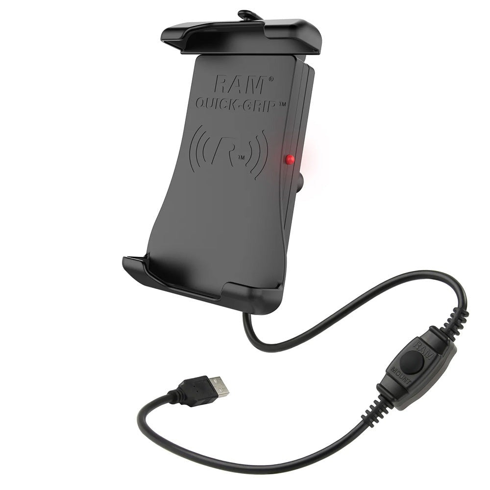 RAM Mount RAM Quick-Grip 15W Waterproof Wireless Charging Holder w/Ball [RAM-HOL-UN14WB-1]
