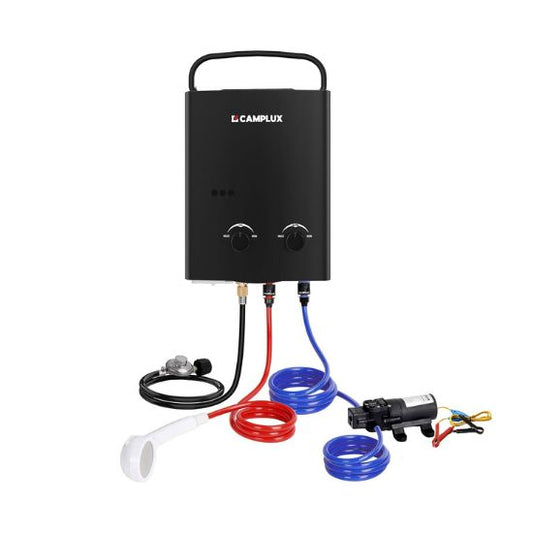 Camplux AY132BP43 Portable Propane Water Heater Pump Kit