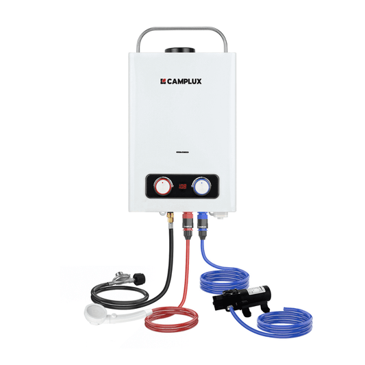 Camplux BD158P43 Tankless Propane Water Heater Pump Kit