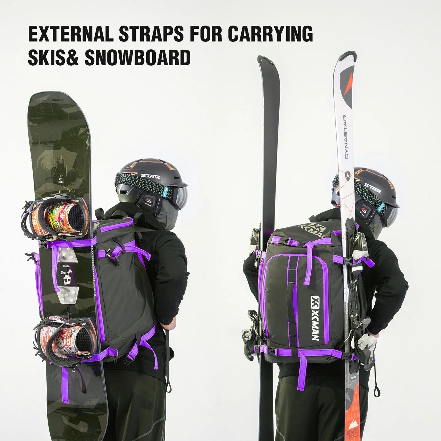 XCMAN 50L Ski/Snowboard Backpack Bag
