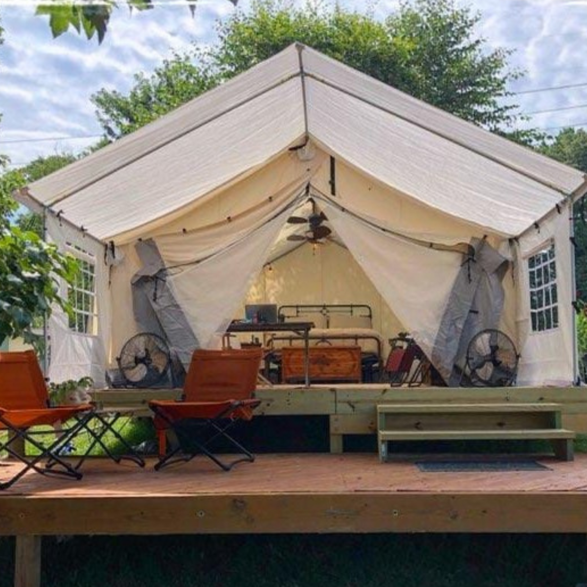12'x14' Porch - Canvas Wall Tent