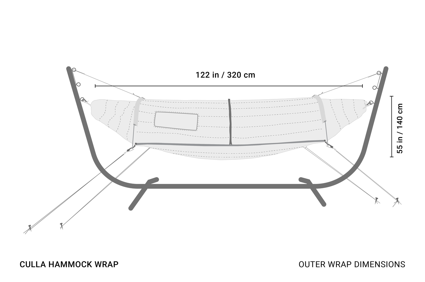 CULLA HAMMOCK WRAP | 1 OR 2 PERSON INSULATION FOR HAMMOCKS