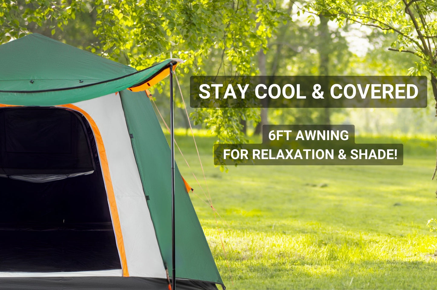 NOIR 6 | FULL FLYSHEET WITH AWNING
