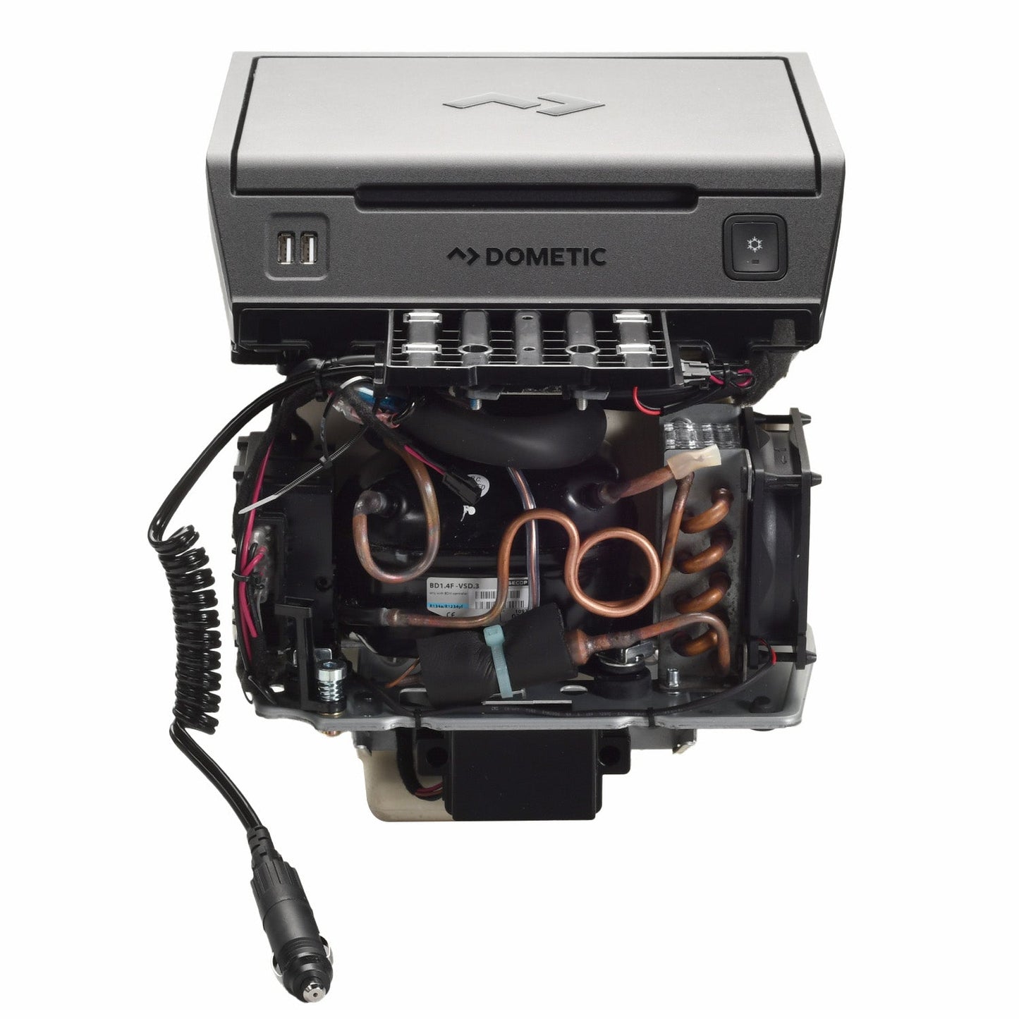 Dometic CCF-T | Center Console 12V Refrigerator w/ Dual USB Charging Ports For Select Ford Trucks