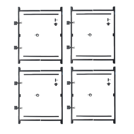 Adjust-A-Gate Steel Frame Gate Kit, 36"-60" Wide Opening Up To 7' High (4 Pack)