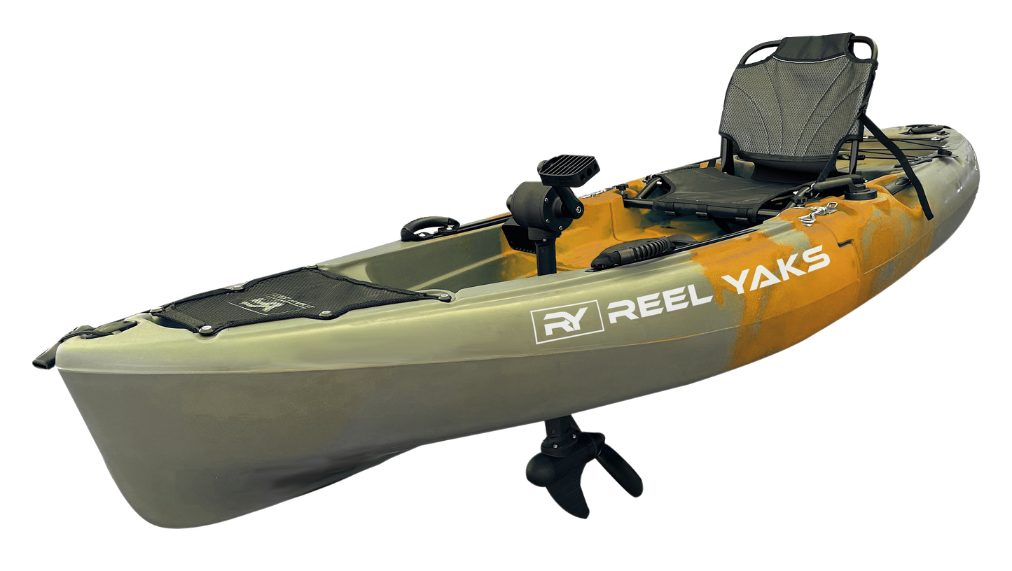 9.5ft Raptor Modular Propeller Drive Pedal Fishing Kayak | 380lbs Capacity | 2 Piece