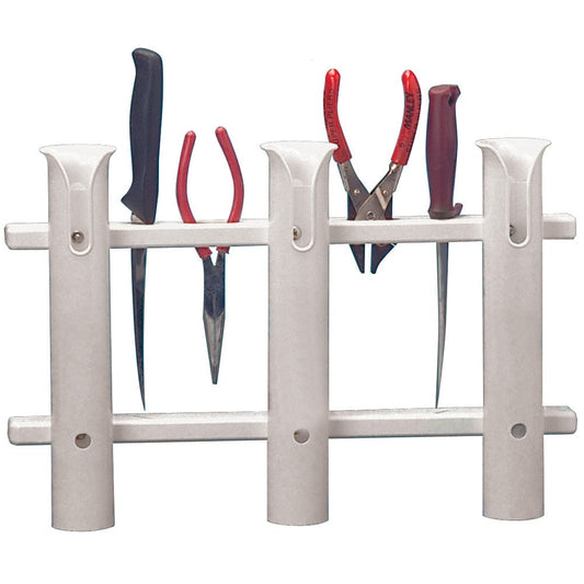 TACO 3-Rod Poly Rod Rack - White [P03-063W]