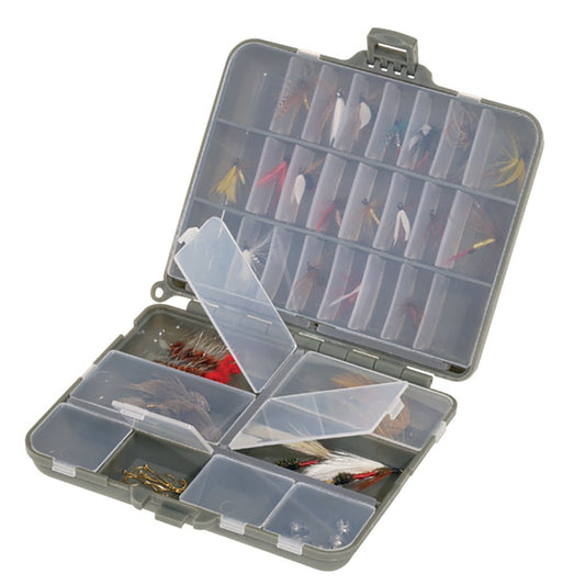 Plano Compact Side-By-Side Tackle Organizer - Grey/Clear [107000]