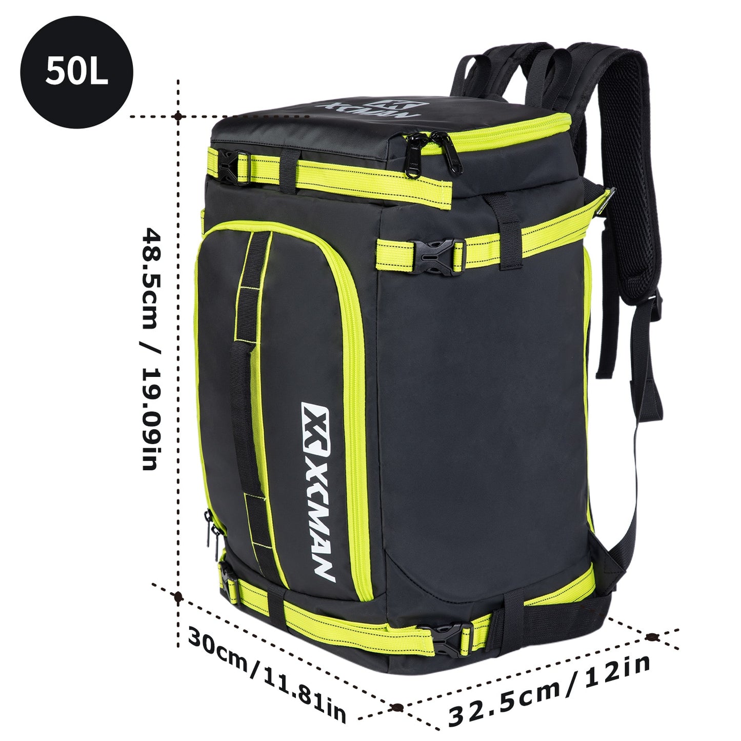 XCMAN 50L Ski/Snowboard Backpack Bag